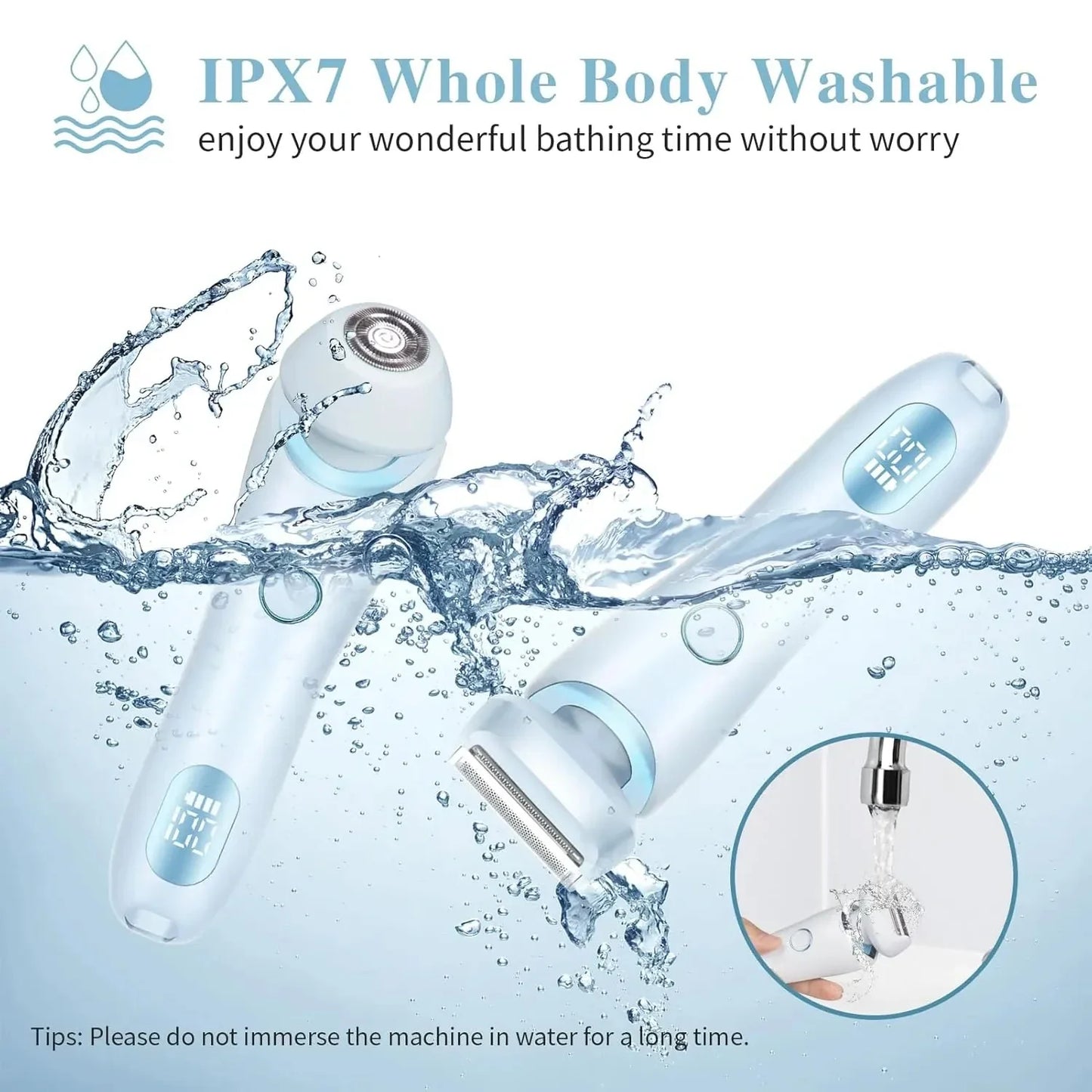 GlamShave™ 2-in-1 Waterproof Lady Razor