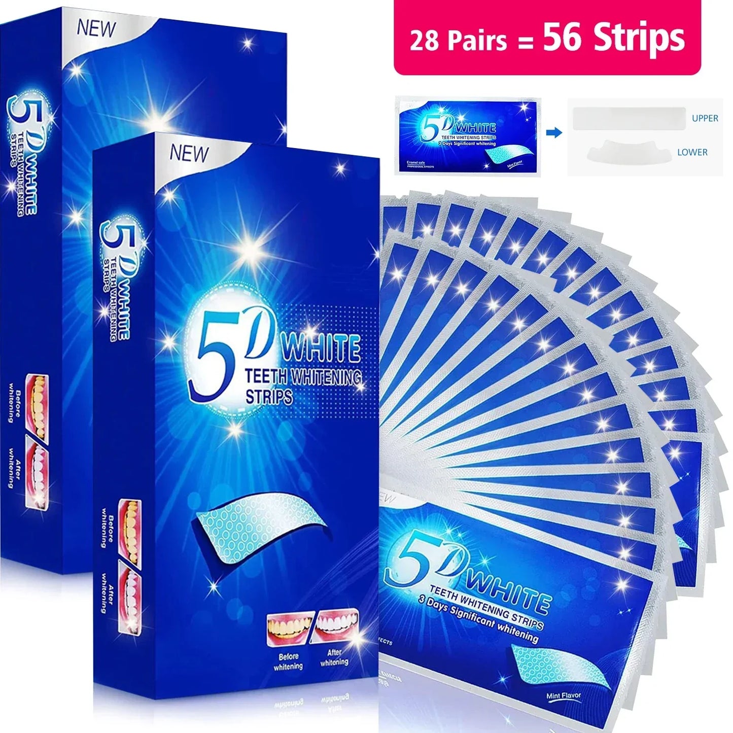 5D/9D Teeth Whitening Strips